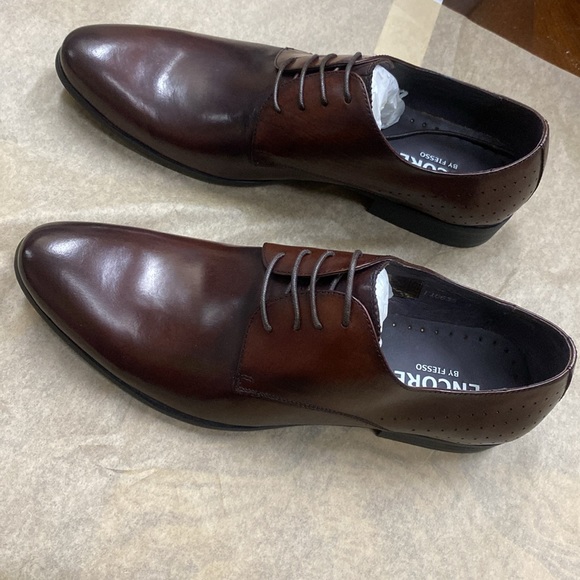 NWB Encore Fiesso Brown Calf Leather Shoes FI6635 - Picture 5 of 8